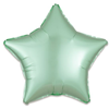 Folieballon ster satin mintgroen (43cm)